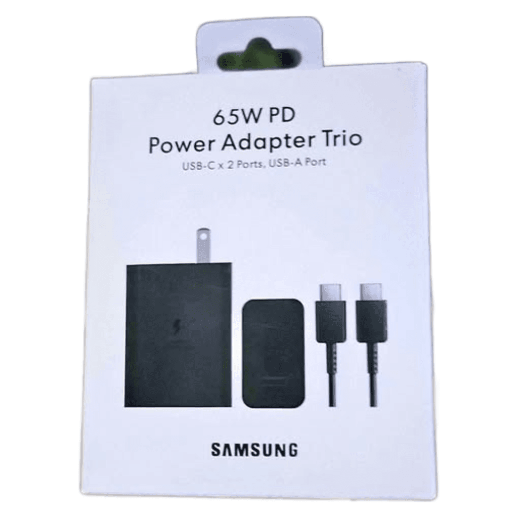 CARGADOR SAMSUNG POWER ADAPTER TRIO USB-C X2 65W PD