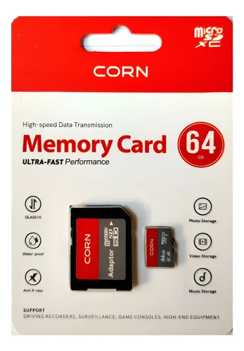 TARJETA DE MEMORIA MICRO SD CORN 64GB
