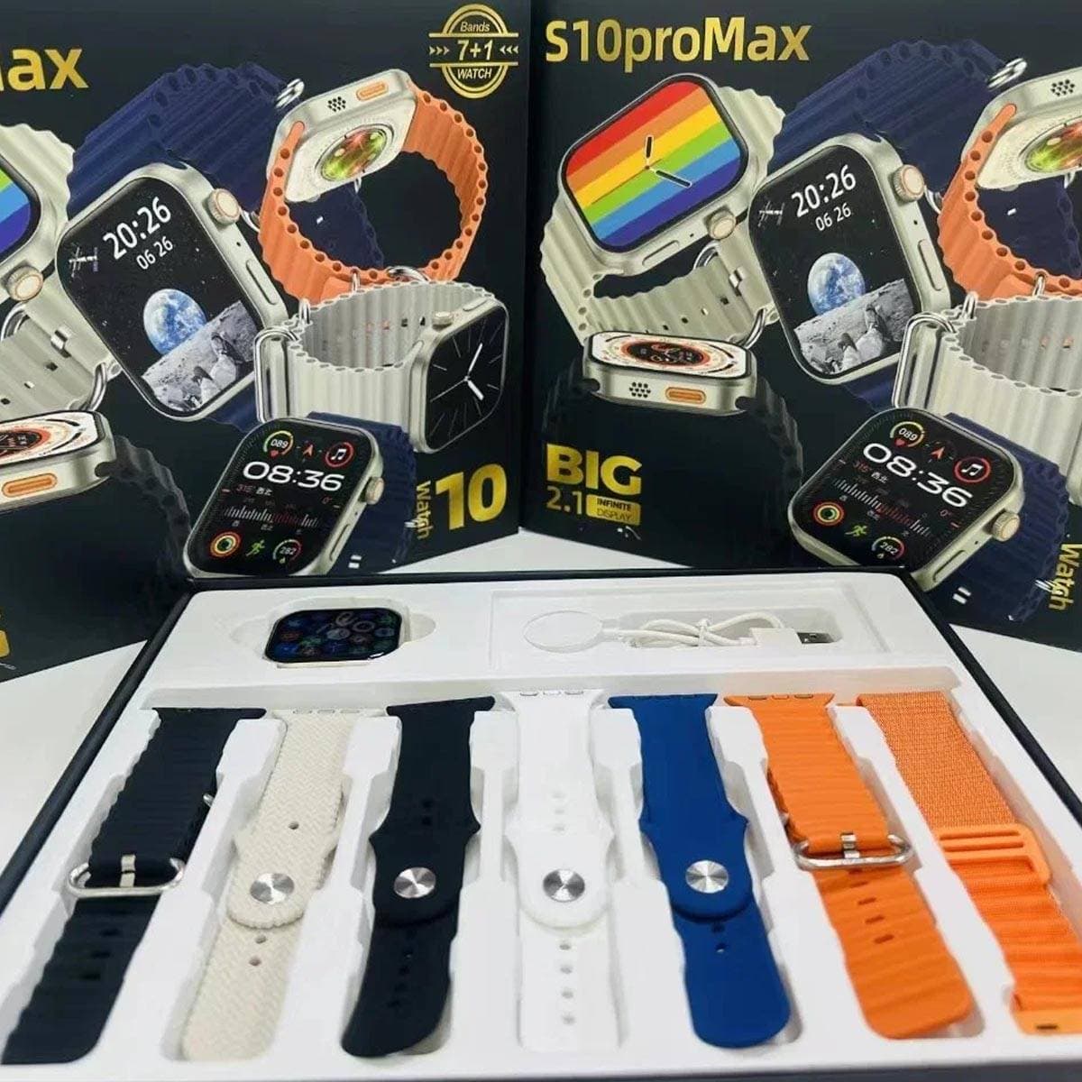 RELOJ SMART WACH S10 PRO MAX SET 8 EN 1