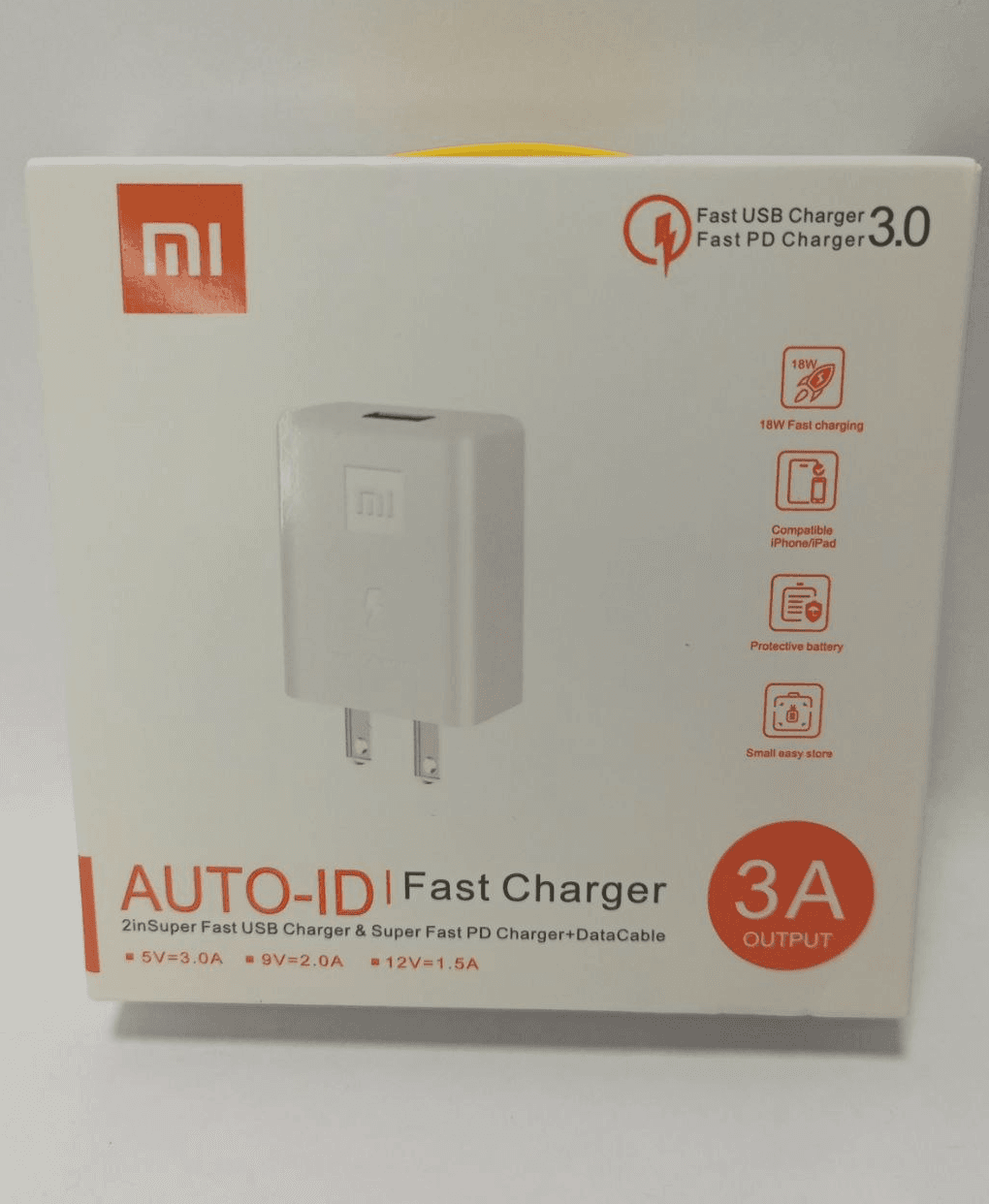 ADAPTADOR XIAOMI AUTOID FAST CHARGER 3.0A