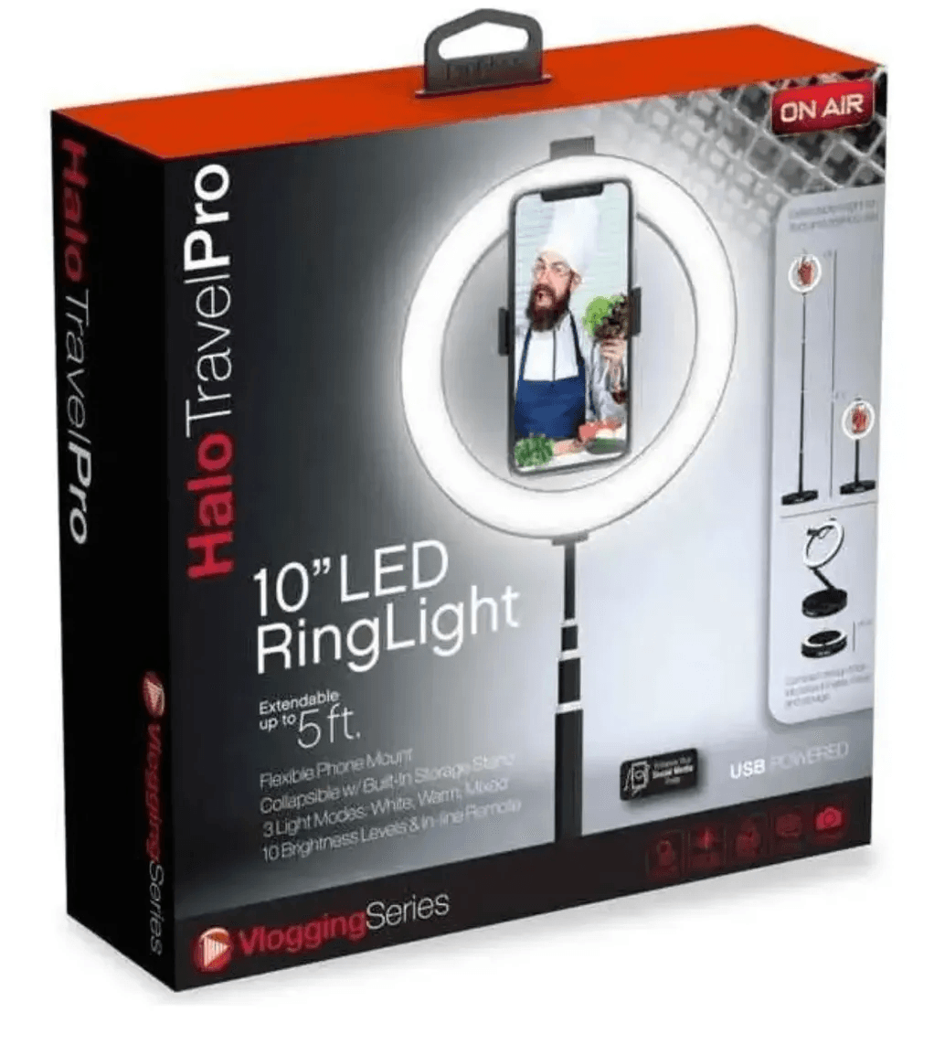 ARO DE LUZ 10 PULG HALO TRAVEL PRO