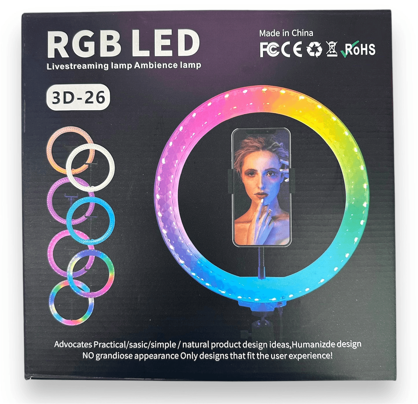 ARO DE LUZ RGB LED 3D-26