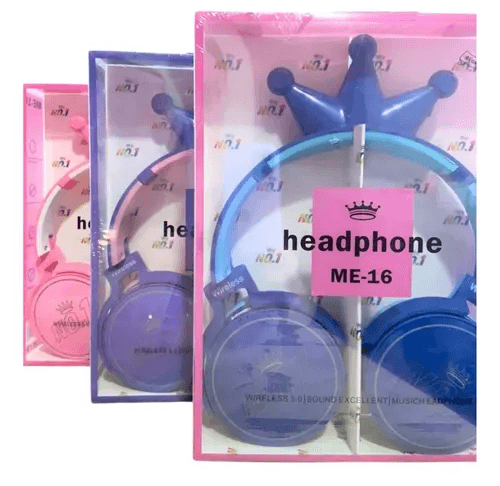 AUDIFONO BLUETOOTH CORONA AZUL/MORADA MOD ME-16