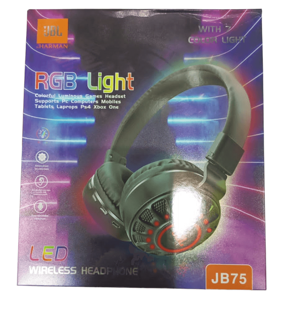 AUDIFONO BLUETOOTH JBL LED RGB MOD JB75