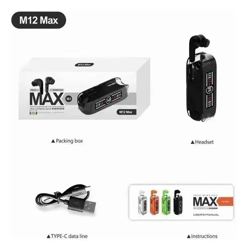 AUDIFONOS INALÁMBRICOS MAX M12