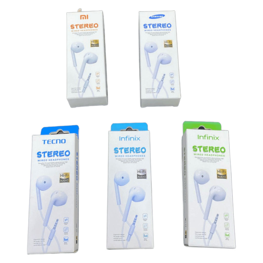 AUDIFONOS STEREO SAMSUNG/INFINIX/TECNO/REDMI