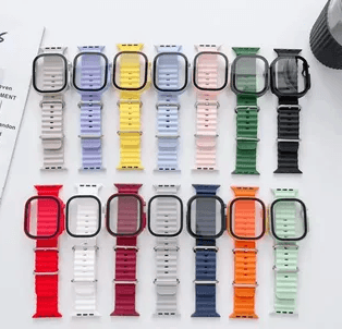 BUMPER CASE Y CORREA NACAR PARA SMART WATCH