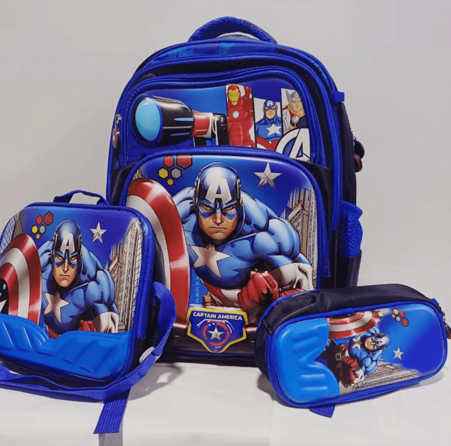 BOLSO PARA NIÑO CAPITAN AMERICA