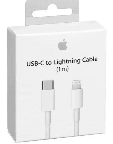 CABLE APPLE TIPO USB C A LIGHTNING 1MTS