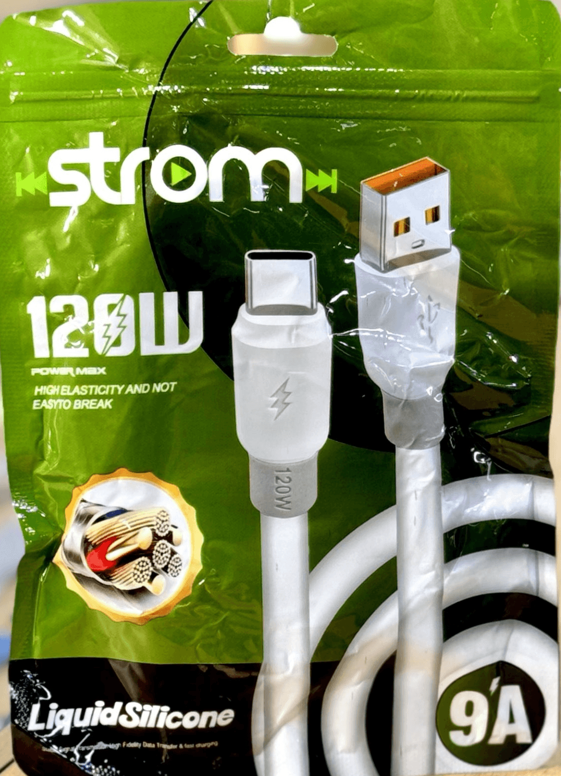 CABLE DE CARGA STROM 120W USB MICRO