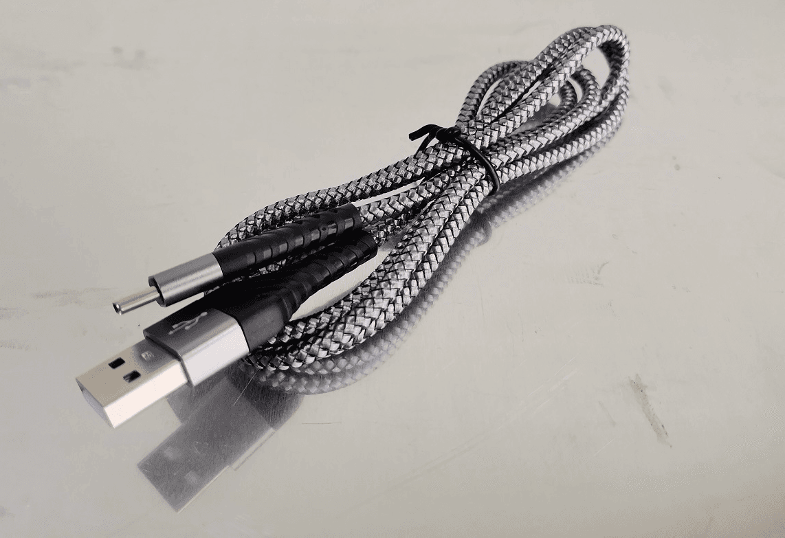 CABLE DE CARGA TIPO C MALLA GRIS