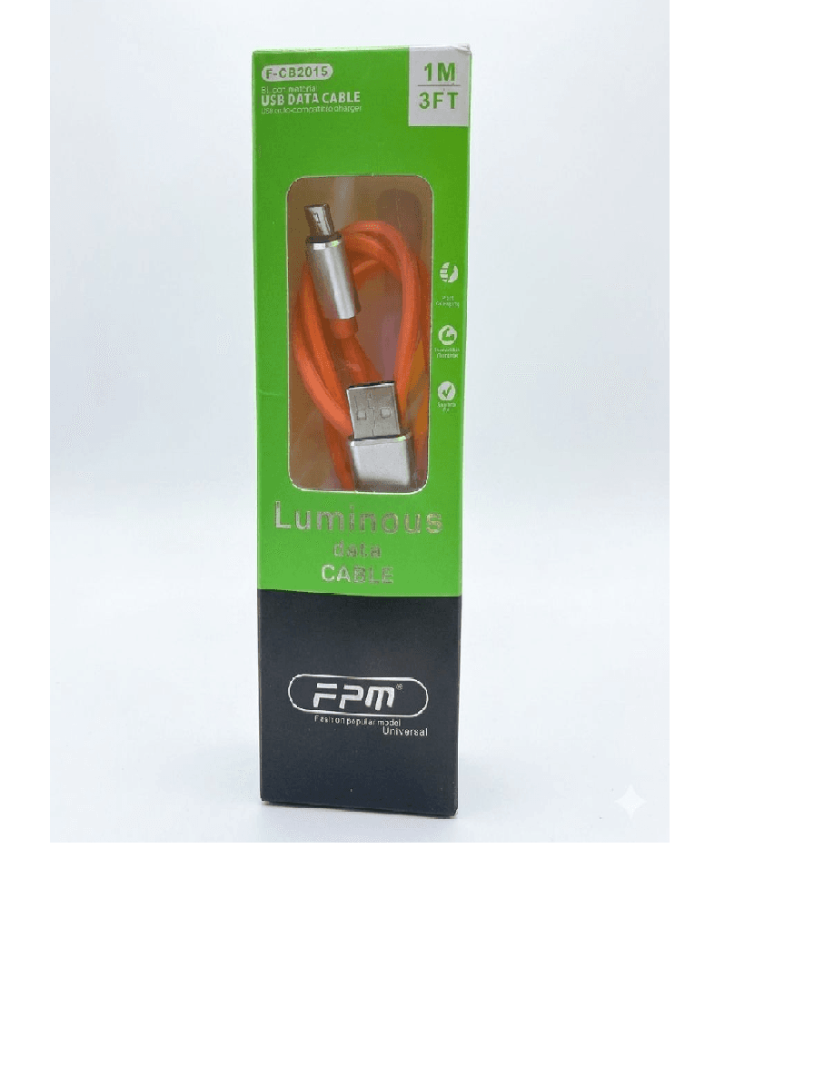 CABLE DE DATA FPM LUMINOUS MICRO USB MOD F-CB2015