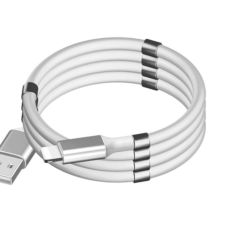 CABLE IMANTADO BLANCO USB A LIGHTNING