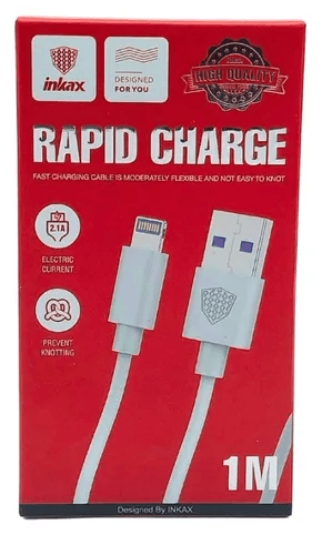 CABLE INKAX RAPID CHARGER CB-01 LIGHTNING USB