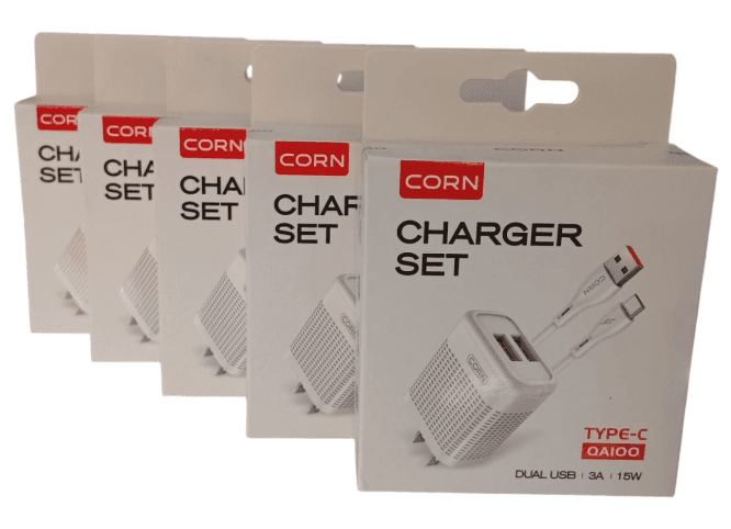 CARGADOR CORN CHARGER SET 15W MICRO USB QA100