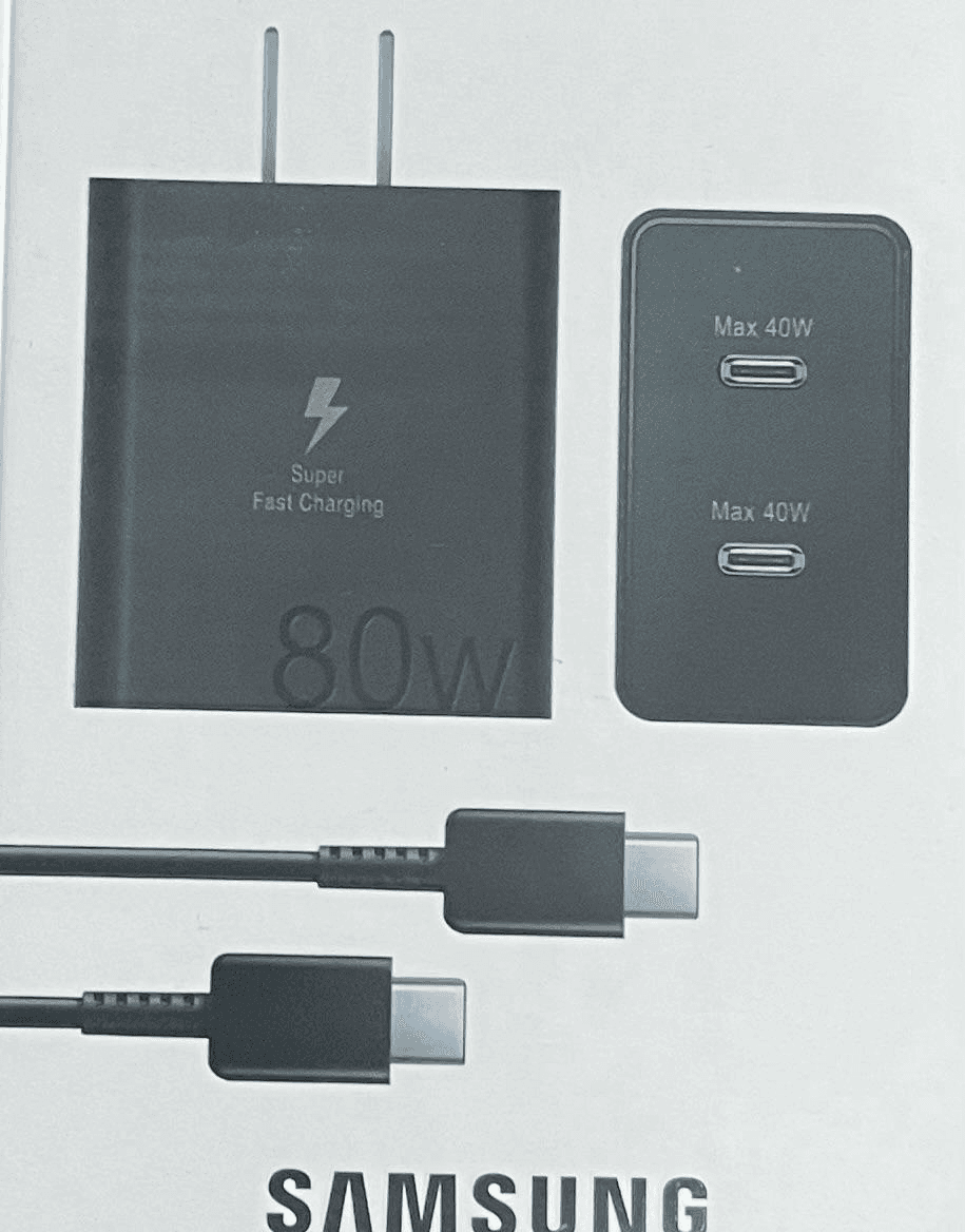 CARGADOR SAMSUNG POWER ADAPTER TRIO USB-C X2 80W PD