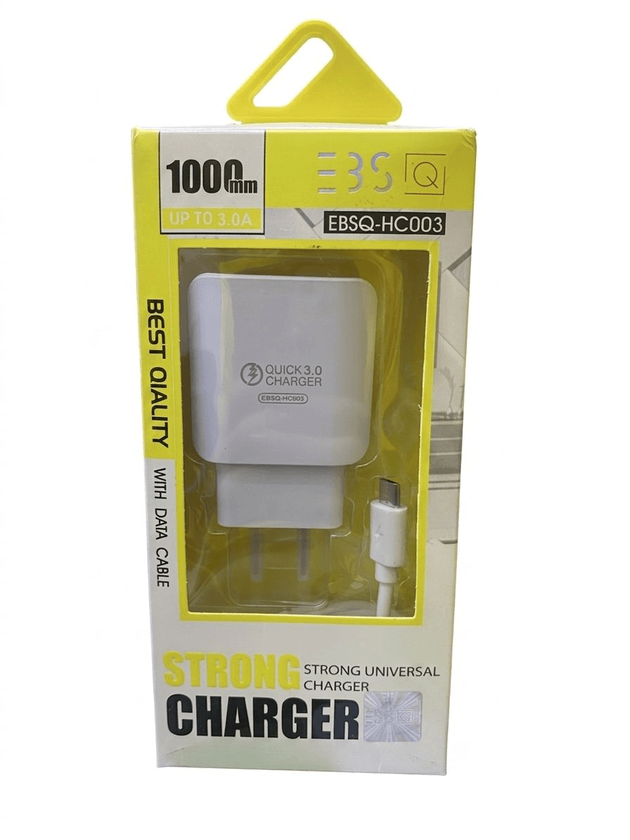 CARGADOR STRONG CHARGER 3.0A MICRO USB / TIPO C