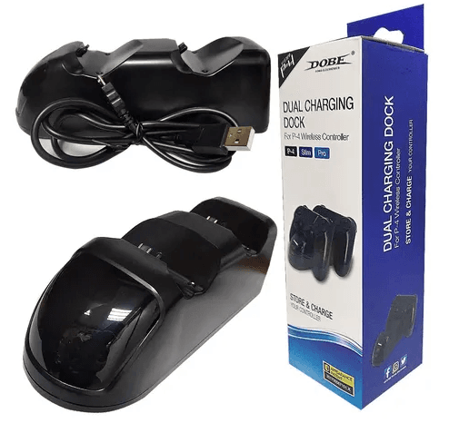 DUAL CHARGING DOCK PARA PS4 NEGRO MOD TP4-889