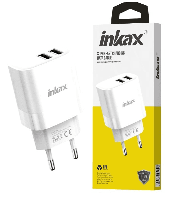 CARGADOR INKAX 2.1A USB C MOD YA01