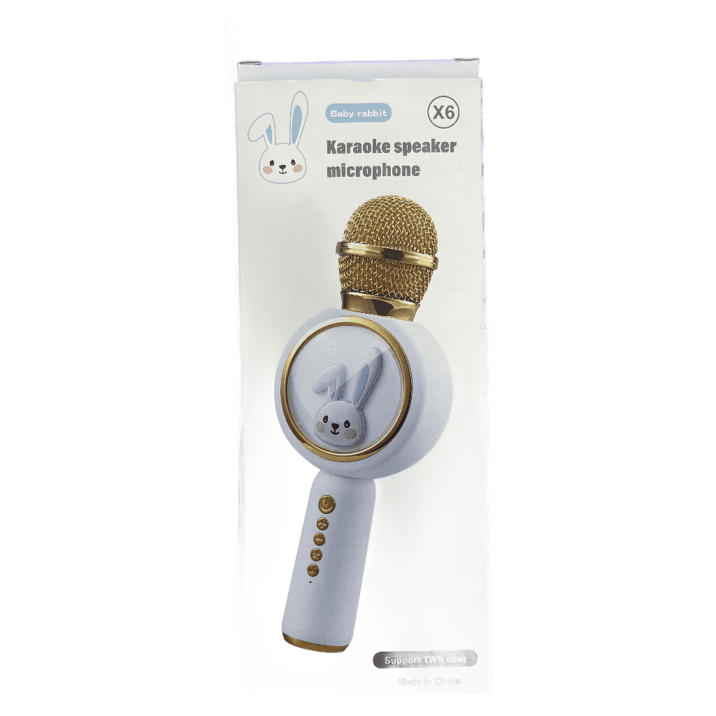 MICROFONO KARAOKE BABY RABBIT MOD X6