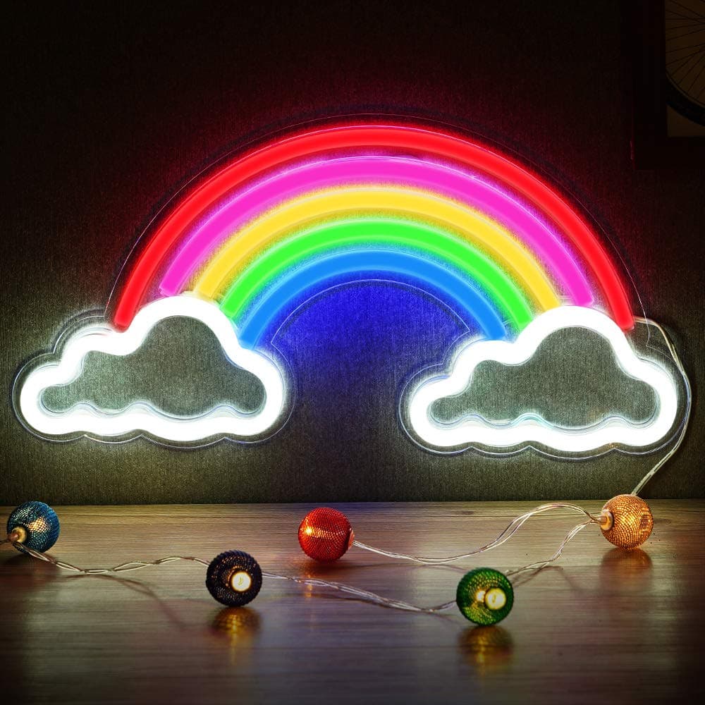 LAMPARA DECORATIVA ARCOIRIS NEON