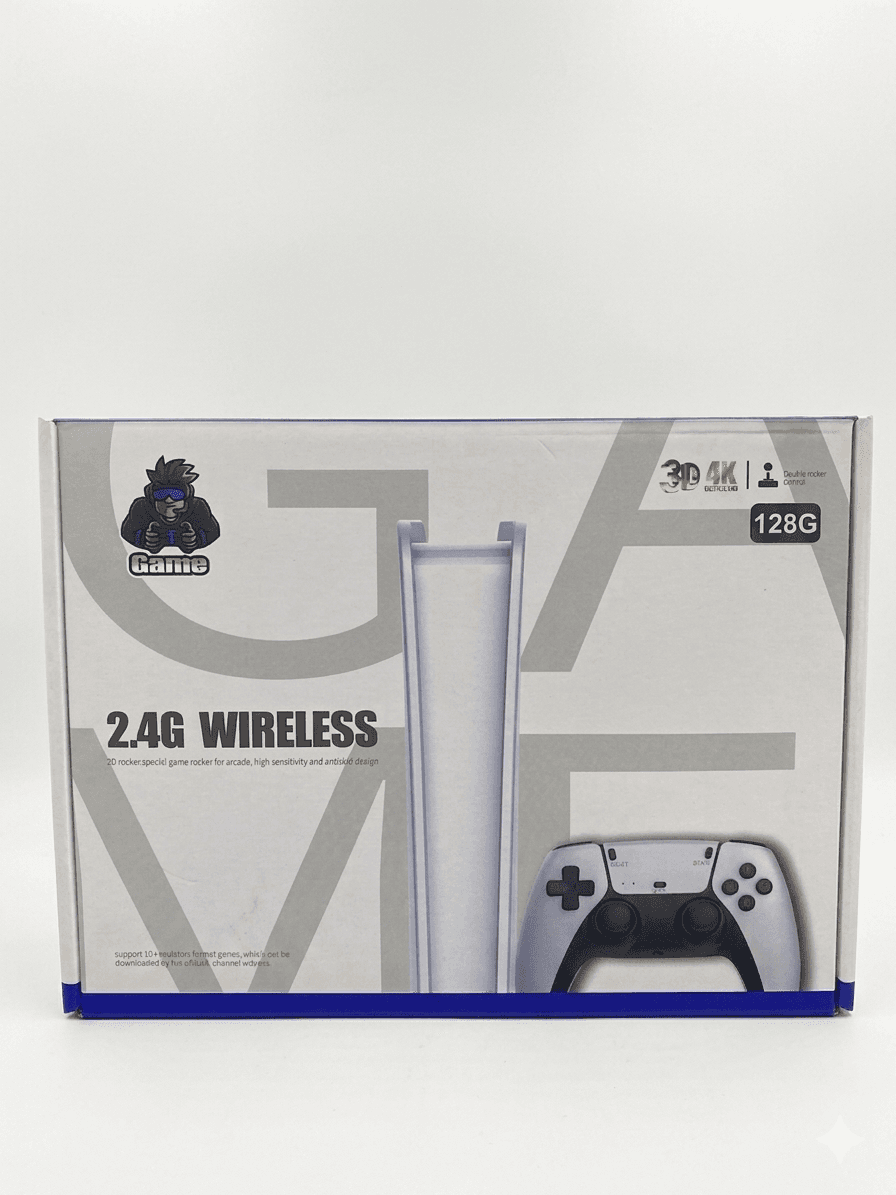 MINI CONSOLA 2.4G WIRELESS EMULADPR PS5 BLANCO