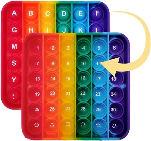 POPIT LETRAS Y NUMEROS