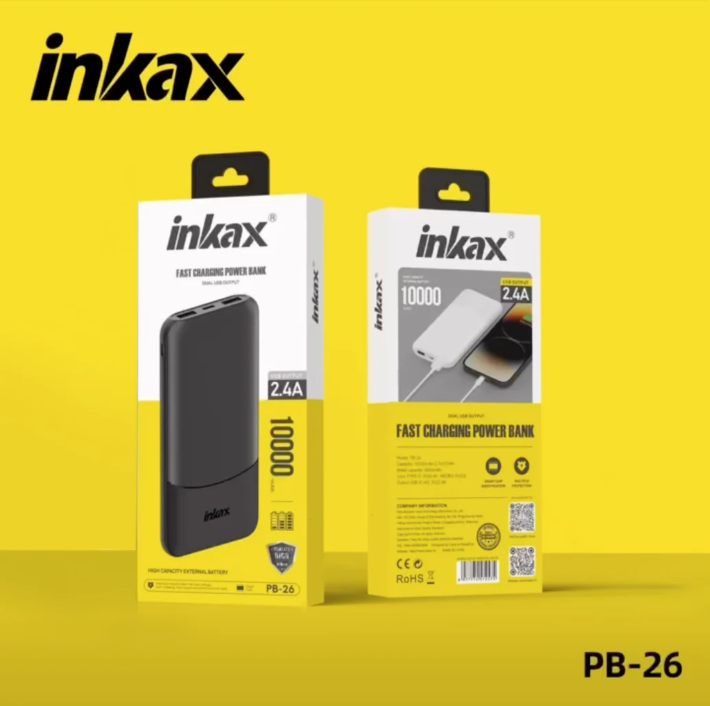 POWER BANK INKAX 10000 MAH MOD PBQ-37